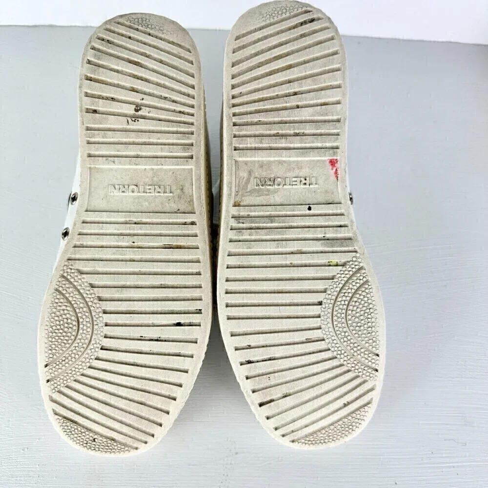 Tretorn Nylite Plus Leather Sneakers White Women's Size 7.5